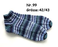 Sneaker - Socken handgestrickt  Gr.42/43  Nr.99