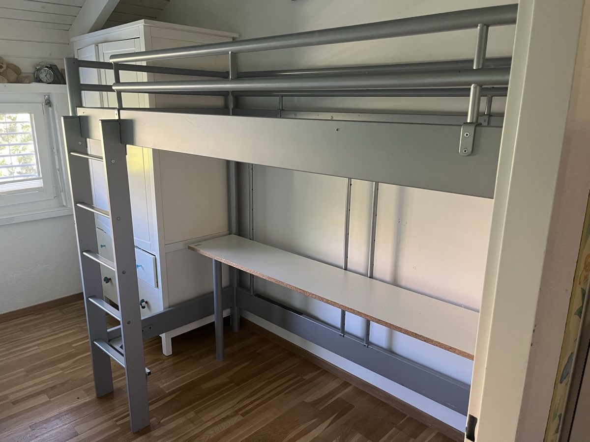 Hasena Letti: Hochbett grau Sp@ce-Concept Hasena 90x200cm – Usato da Greifensee venduto da Tomxxxx 1