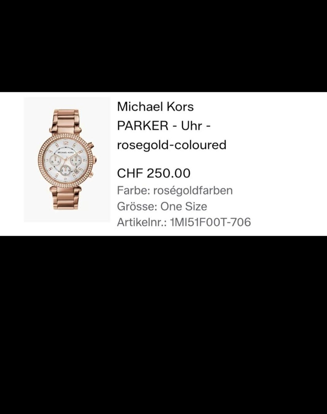 Michael Kors Orologi: Michael Kors Parker Uhr – Usato da Alpnach Dorf venduto da cri_glm2
