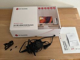 AV Access 8K KVM Switch 2x1 HDMI NEU