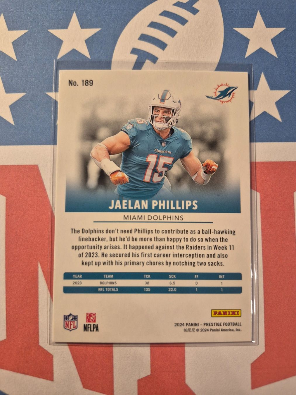 Panini Carte collezionabili: NFL Jaelan Phillips Miami Dolphins – Usato da Treiten venduto da Sauber73 1