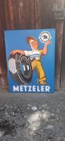Emailleschild Metzeler