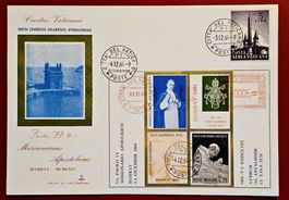 VATIKAN INDIEN GATEWAY INDIA SCHMUCKBRIEF BESUCH PAPST 1964