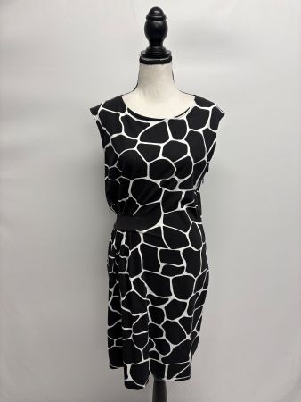 Armani Jeans Kleid im Animal Print 46 schwarz weiss