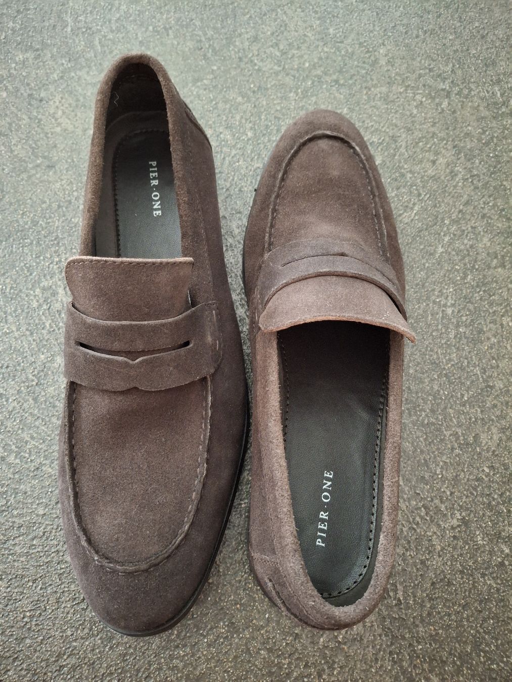 Scarpe da uomo: Brown Suede Pier One Loafers Size 44  – Nuovo (secondo la descrizione) da Colombier NE venduto da nur_9kj9 1