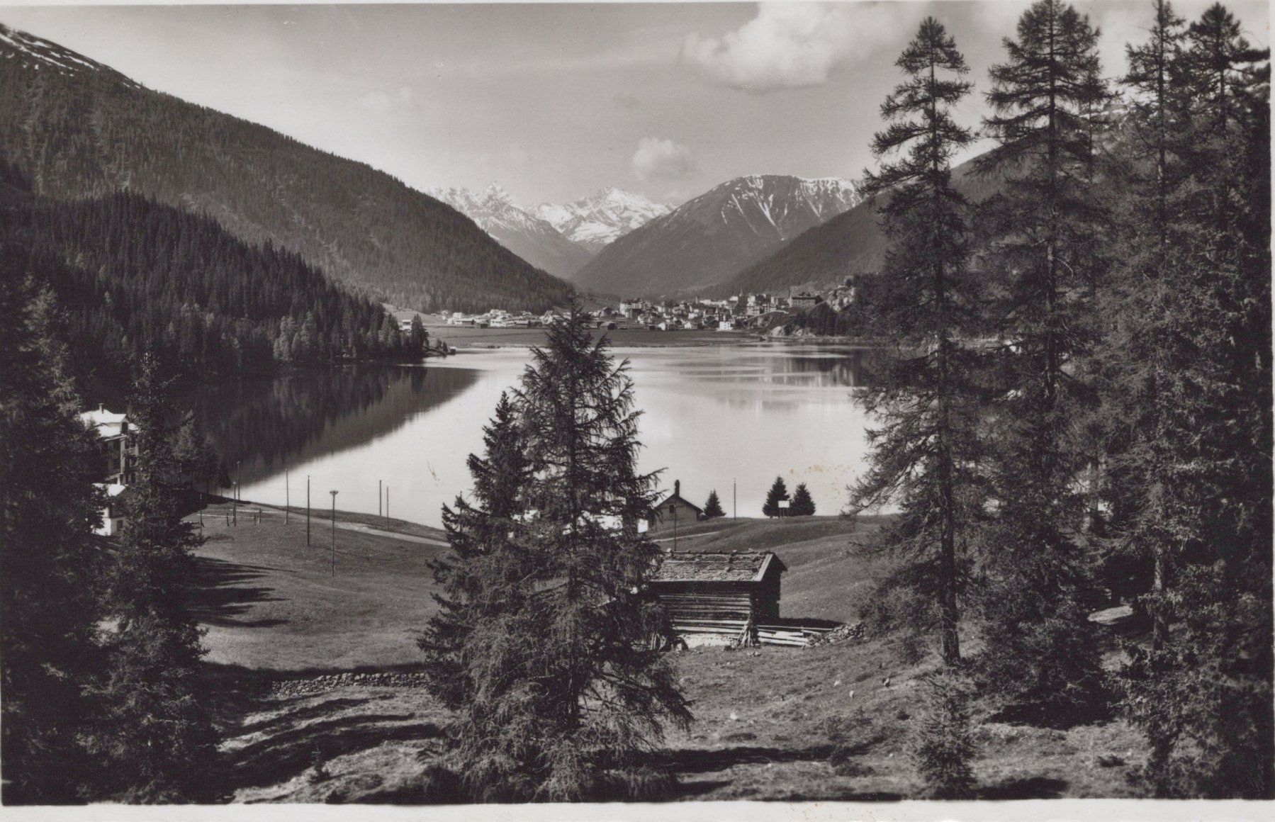 Cartoline postali: 0115 - Postkarte / Ansichtskarte - Davos Davosersee – Usato da Reinach BL venduto da Boston-Verkauf