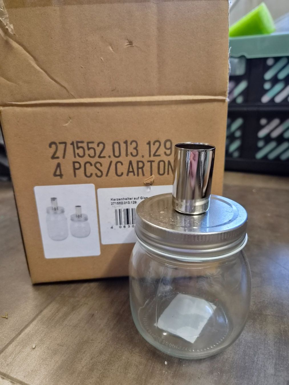 Portacandele: Kerzenhalter aus Glas – Nuovo e nell'imballaggio originale da Tafers venduto da Nathtafers