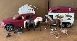 Schleich Horse Club Auto, Anhänger, Pferde und Zubehoer