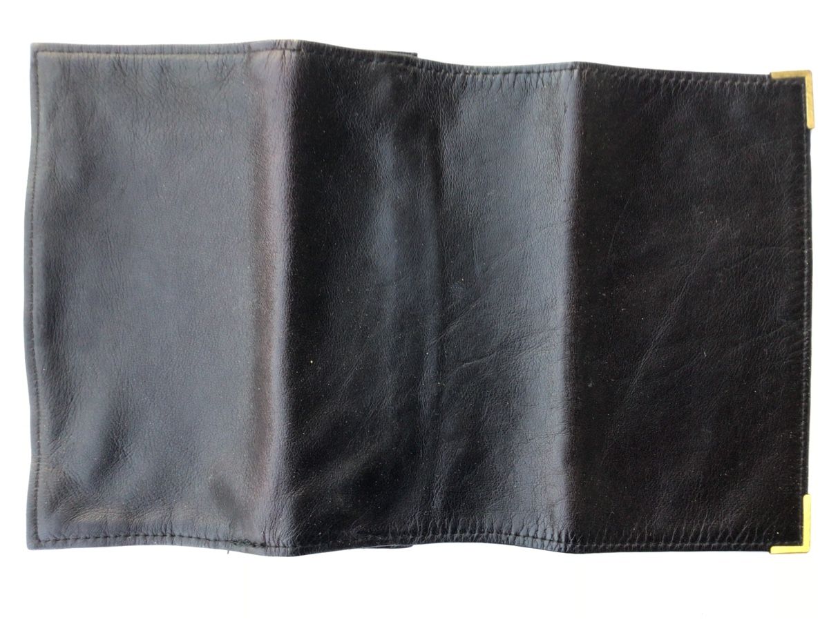 Portafogli: Brieftasche aus feinem schwarzen Leder – Usato da Ennetbaden venduto da Nab2012 1