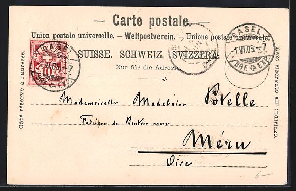 Cartes postales: Basel, Panorama mit Strassburger Denkmal – D'occasion à Berlin par bartko-reher 1