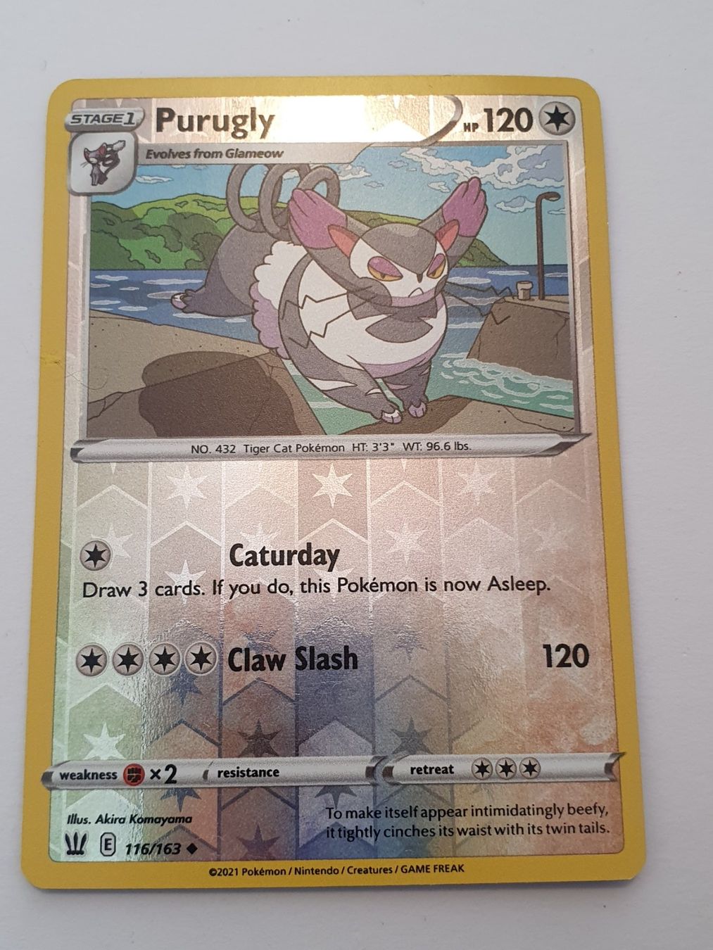 Pokémon Carte collezionabili: Purugly / 2021 Pokémon / Reverse Holo – Usato da Oberdorf BL venduto da BaldenEagle