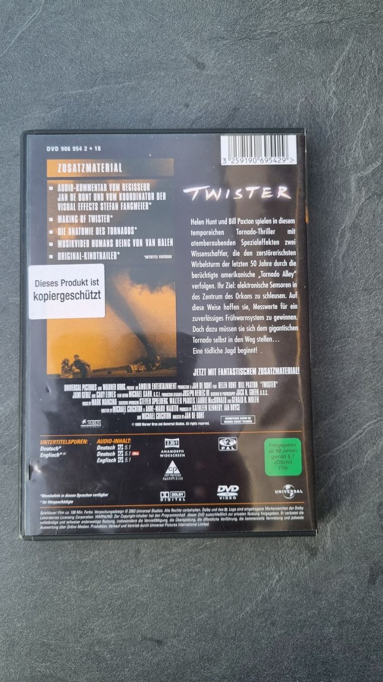 Tutti i DVDs: Twister Special Edition DVD German – Usato da Meilen venduto da lisma29 1