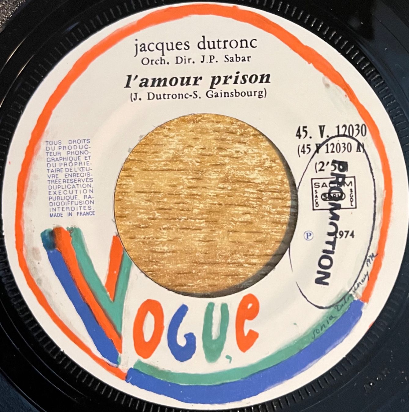 Schallplatten: JACQUES DUTRONC - L'AMOUR PRISON – Gebraucht aus Bussigny von vinyl-pas-cher 2