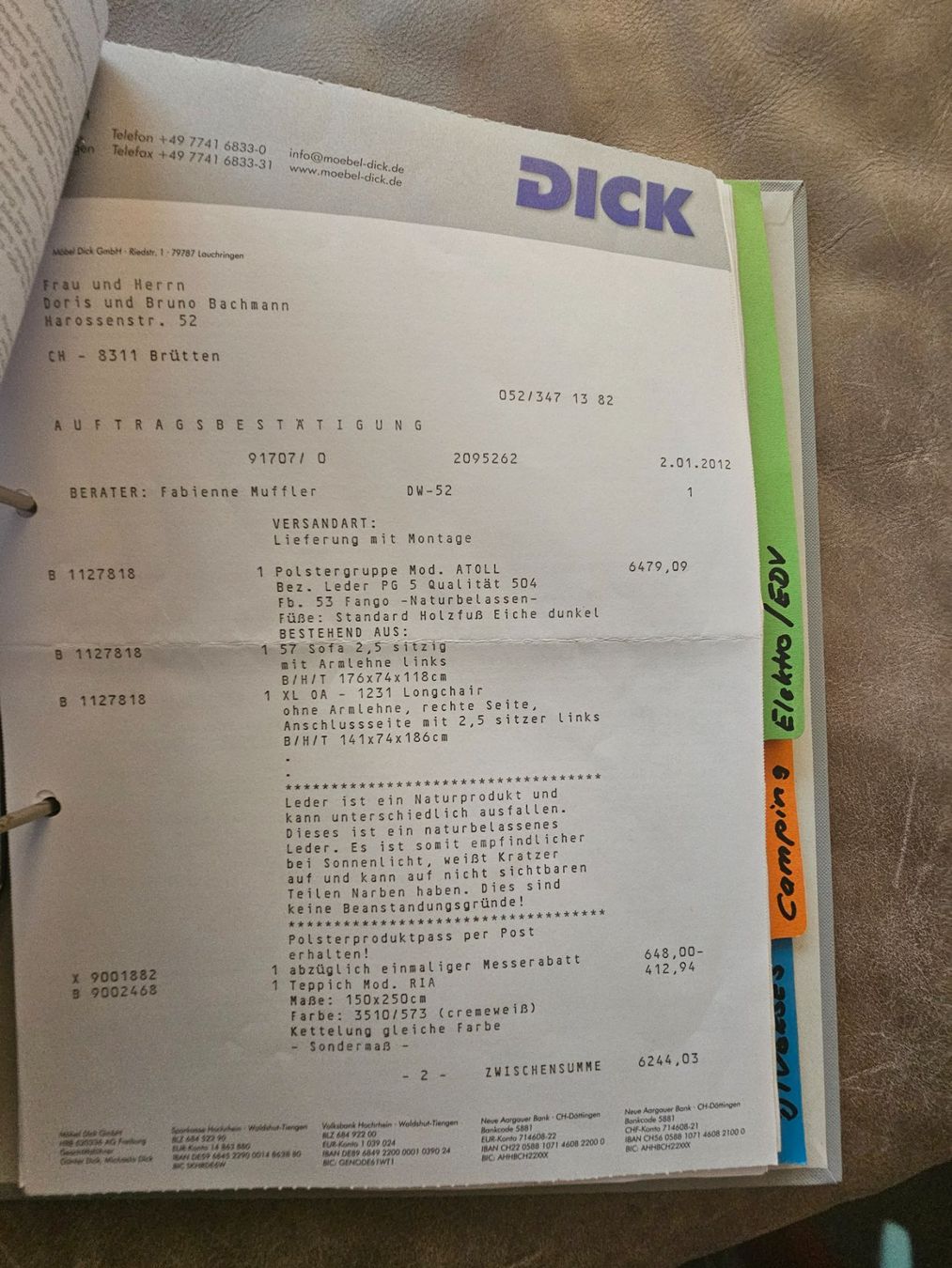 Divani: Leder Polstergruppe – Usato da Brütten venduto da bru_vm8d 4