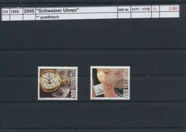 2005 "Schweizer Uhren", ** postfrisch