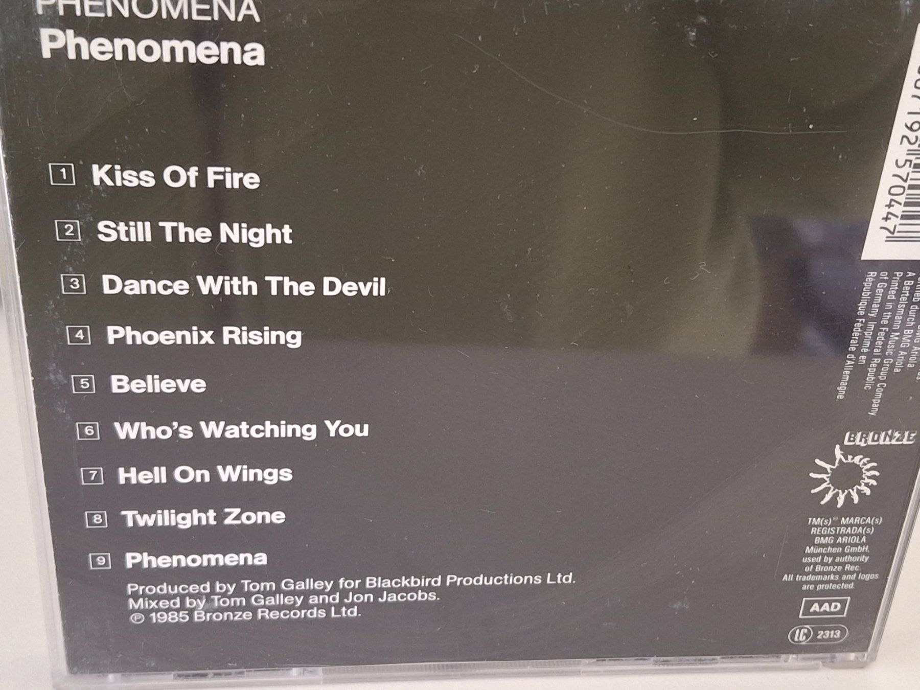 CD: CD Phenomena - Seltenes Album von 1985 - – Usato da Aarberg venduto da Jackup1 1