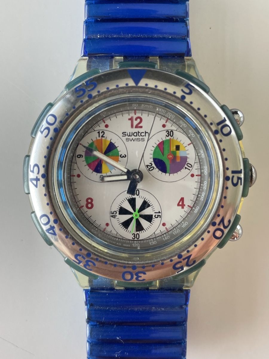 Swatch Orologi: Swatch Aqua Chrono – Usato da Aeugst am Albis venduto da Jamen7 3
