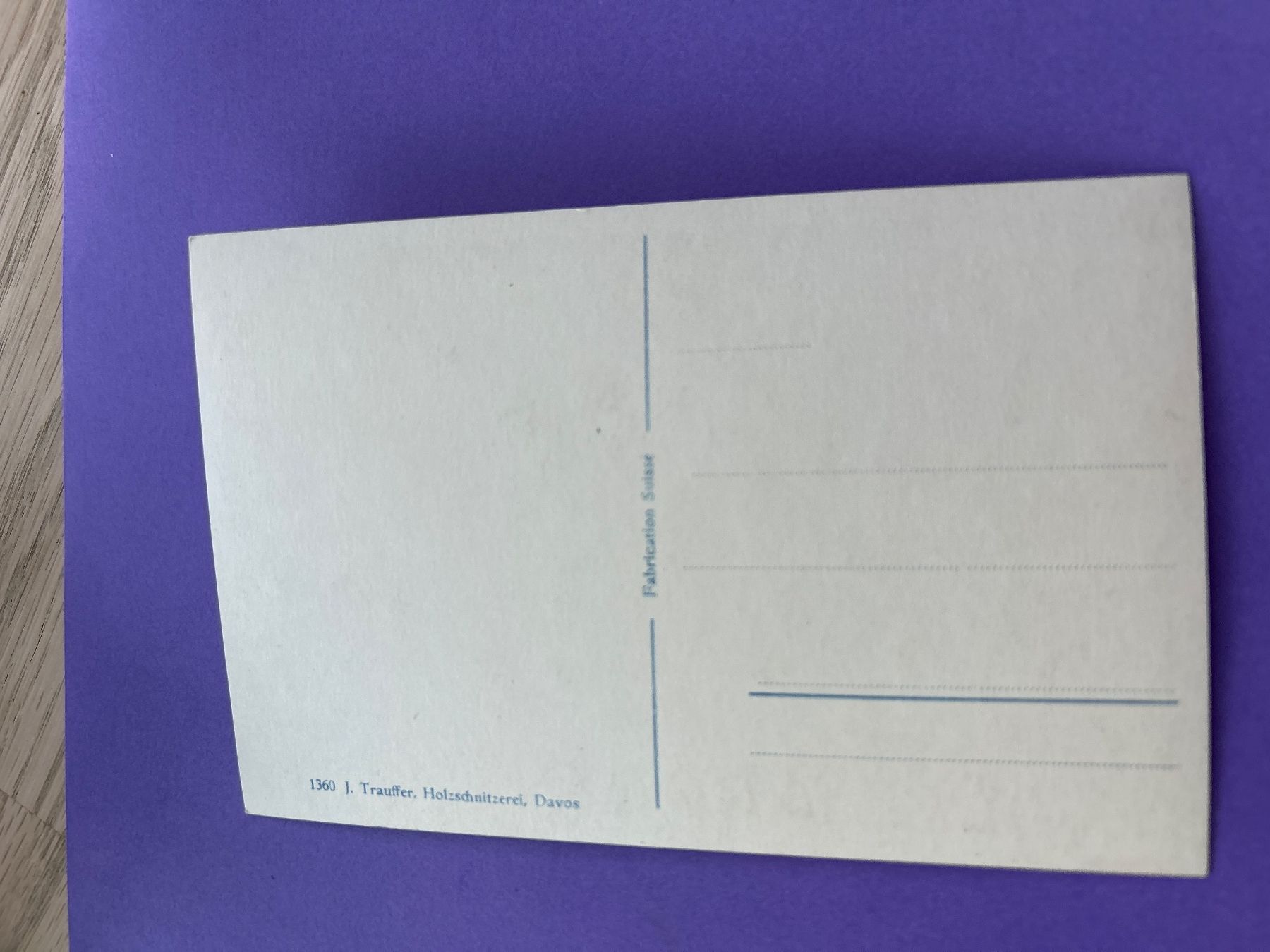 Cartoline postali: Wiesen mit Tinzenhorn – Usato da Hefenhofen venduto da Bierinder 1
