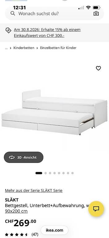 Ikea Betten: Kinderbett 90x200 – Gebraucht aus Balgach von AhoiiiMarie