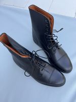 Nigelnagelneue Schnür-Stiefeletten aus Rindleder