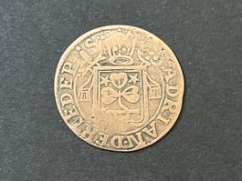 VS, Evêché de Sion,/ Bistum Sitten, 1/2 Batz/Batzen 1685