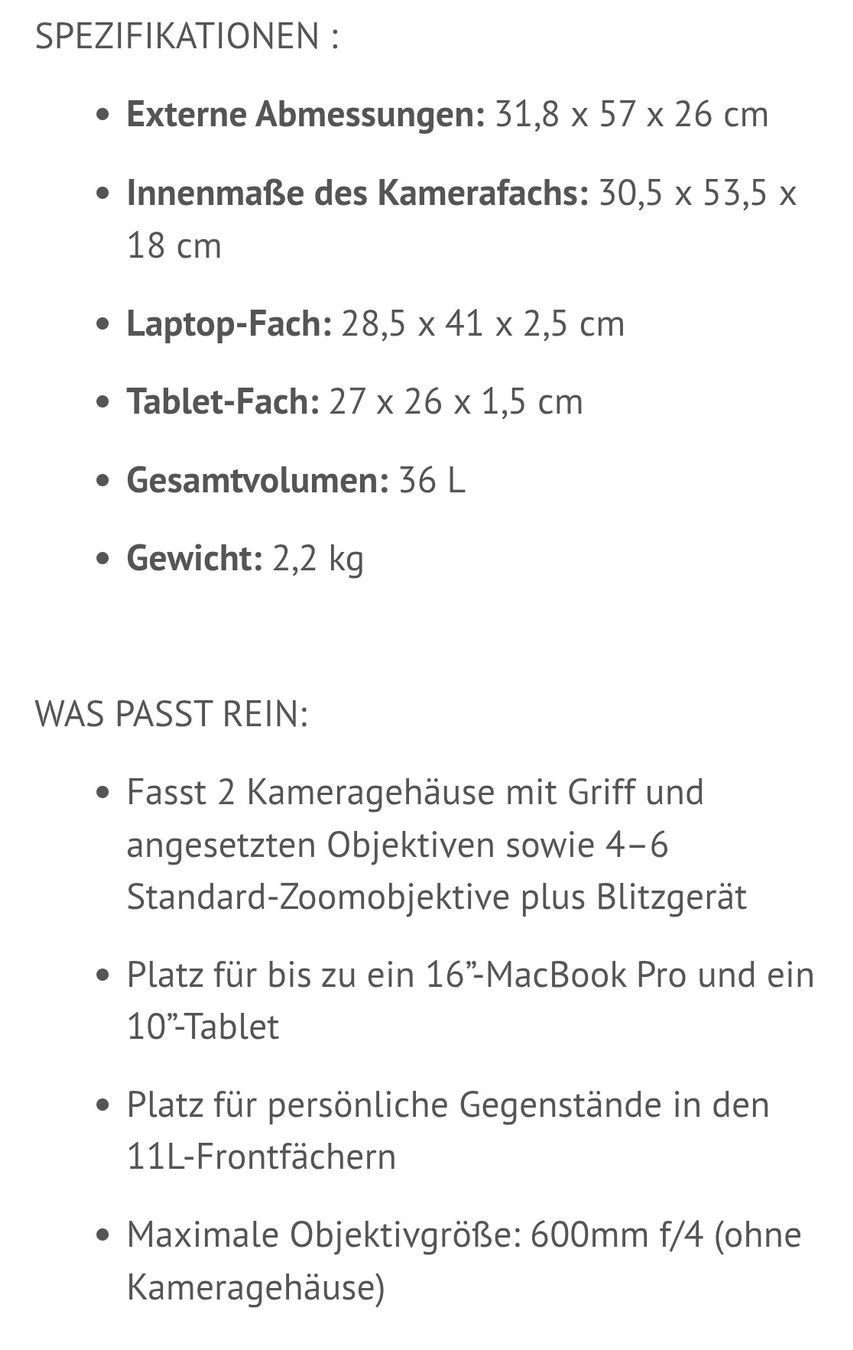 Zaini: MindShift BackLight 36 Fotorucksack – Usato da Langnau b. Reiden venduto da muurbuur 5