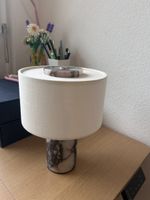 Table Lamp Marble Design USB Charging 25cm Height