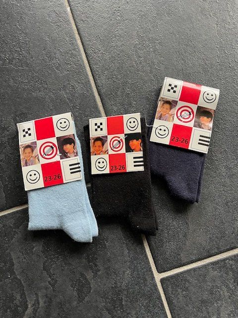 Calze per bambini: 3 Paar Socken neu, 23 - 26 – Nuovo e nell'imballaggio originale da Eschenbach SG venduto da Anisti13