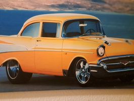 Oldtimer 1955 CHEVROLET BEL AIR RESTOMOD LED Kunstbild Chevy