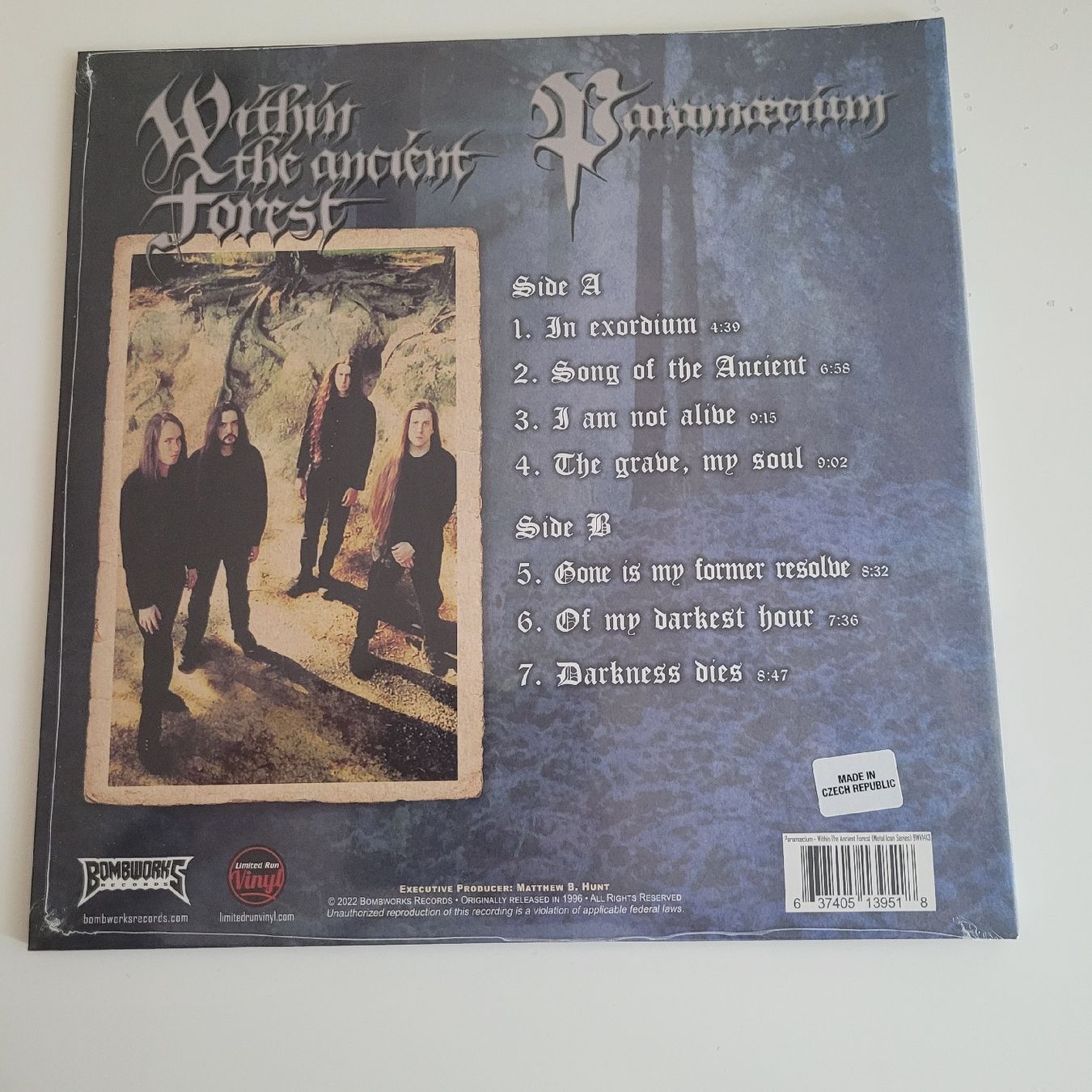 Dischi in vinile: Paramaecium - Within The Ancient Forest Winter Blue Splatter – Nuovo e nell'imballaggio originale da Münsingen venduto da Drachenwurst 1