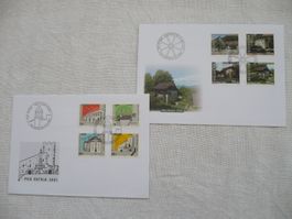 Pro Patria 2001 - 2002 2 FDC SBK B272 - B279