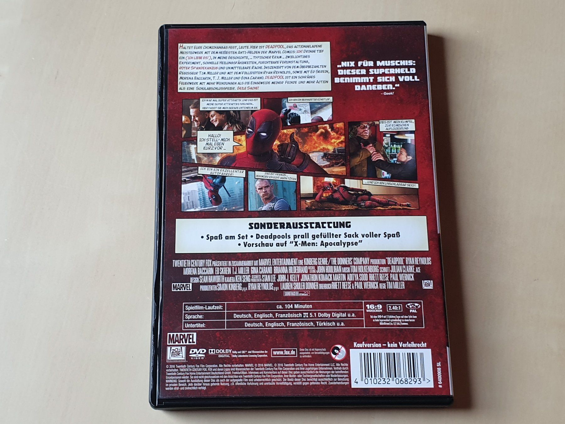 Alle DVDs: Deadpool – Gebraucht aus Stansstad von collectorsshop 1
