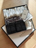 GUCCI Box CHANEL & HERMÉS Logoband Parfüm Minis, Camellia