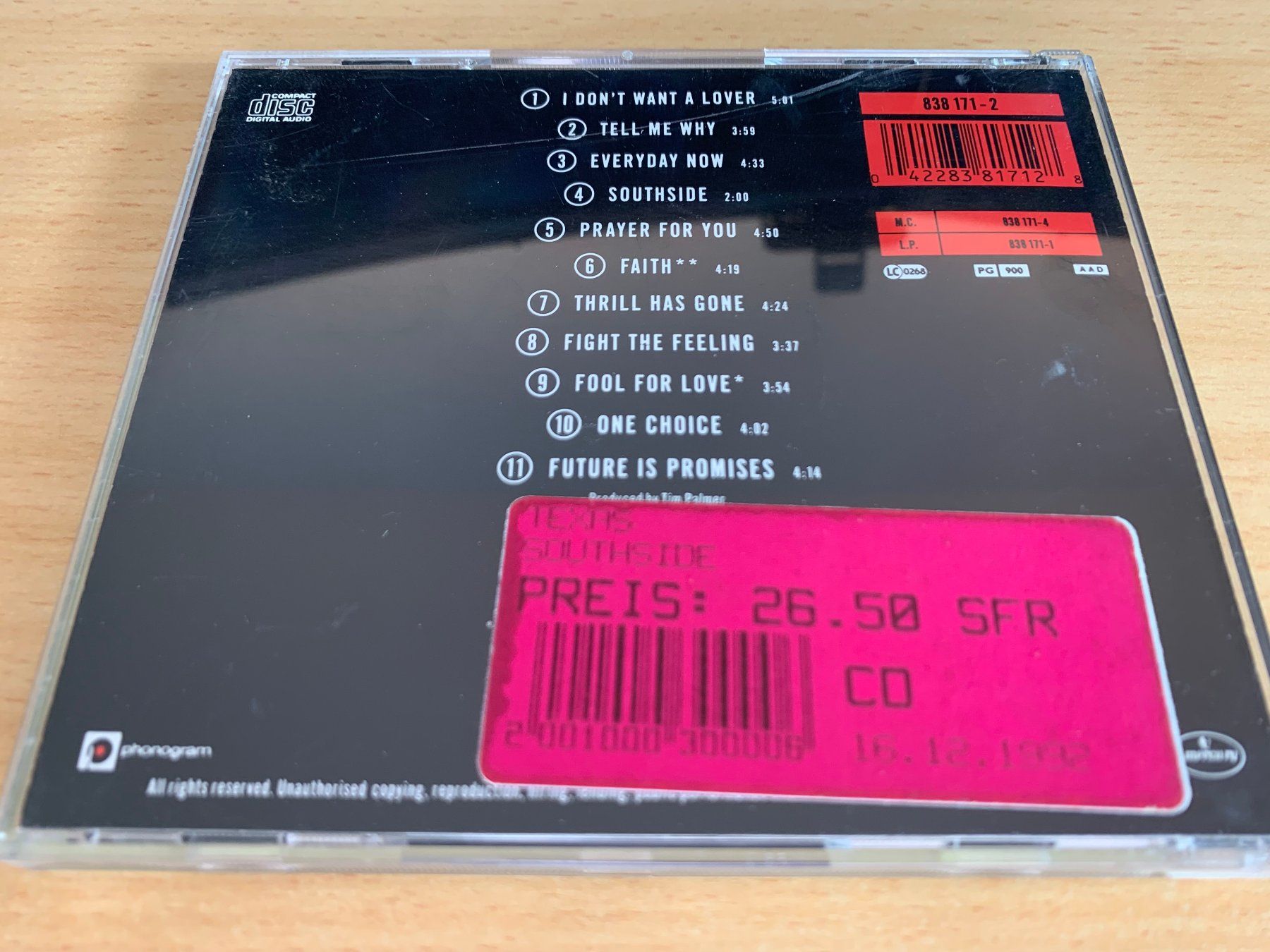 CD: Texas – Southside – Usato da Rikon im Tösstal venduto da Alpenmutz 1