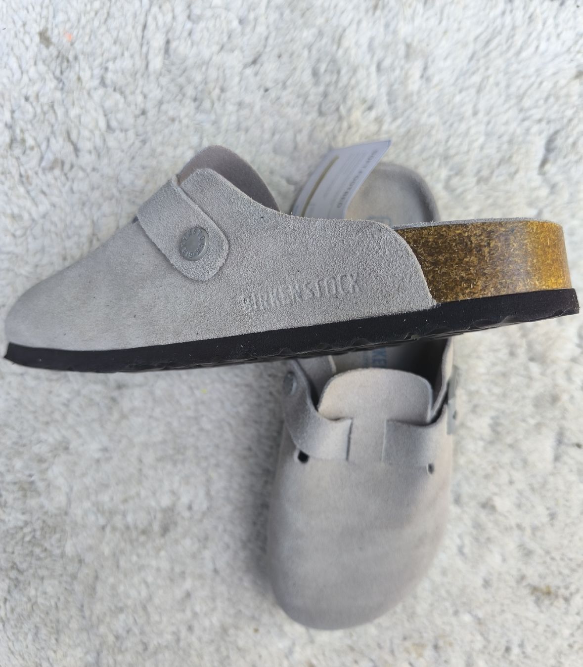 Birkenstock Scarpe da donna: Ungetragene Pantoletten / Mules / Clogs – Grösse 39 – Nuovo e nell'imballaggio originale da Péry venduto da 1000y.