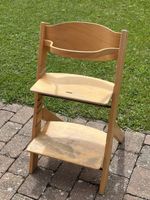 Chaise haute en bois 