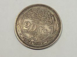 (2912) Ägypten 20Piaster 1916 Silber