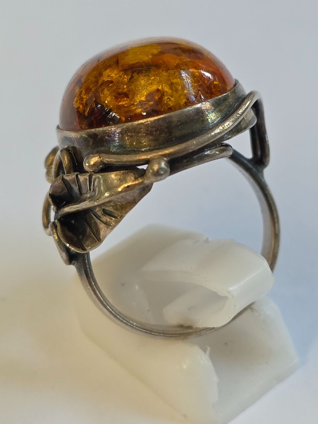 Ringe: Ring Bernstein Silber oval mit Einschlüssen vintage – Neu (gemäss Beschreibung) aus Zürich von ben_mn5h 4