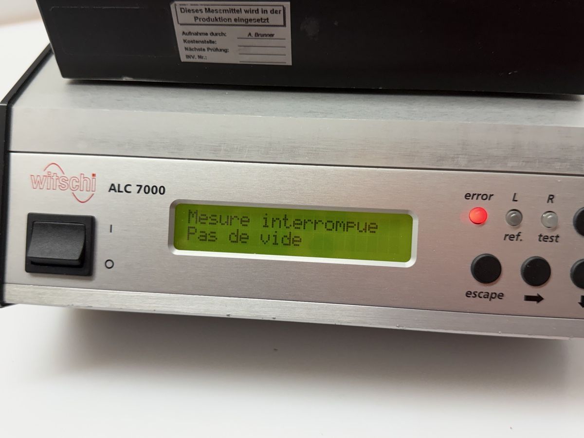 Witschi Misurare: Witschi ALC 700  – Usato da Bassecourt venduto da 59.00chf 8