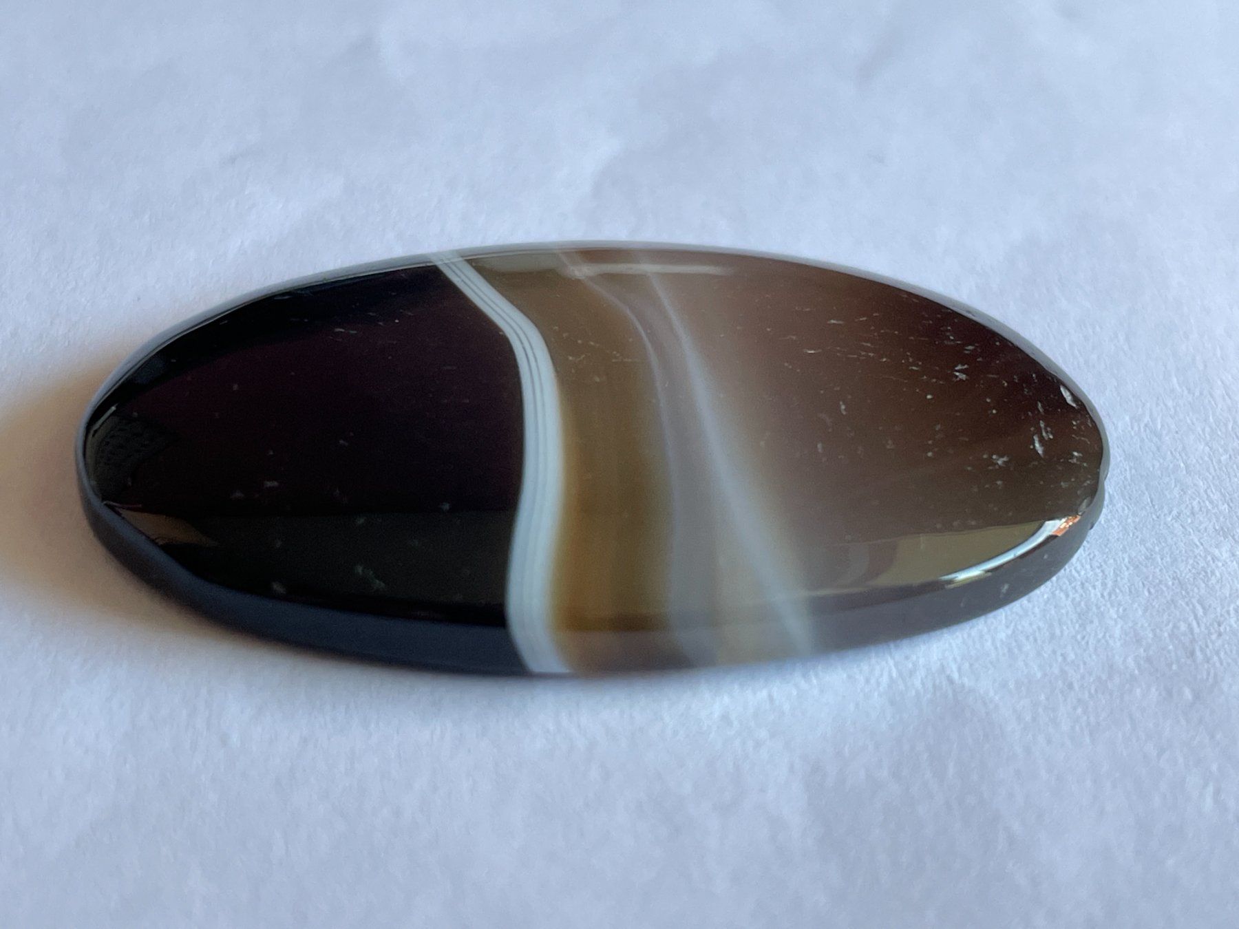 Pietre preziose: Edelstein: Sardononyx Cabochon – Nuovo (secondo la descrizione) da Muttenz venduto da einfach-schoen 1