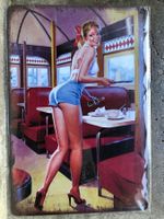 Diner pin up restaurant Werbung reklame