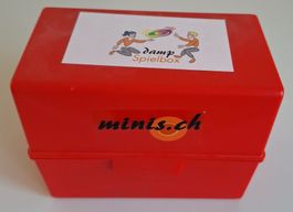 Damp Spielbox Kartenspiel 350 Spiele in rot Box