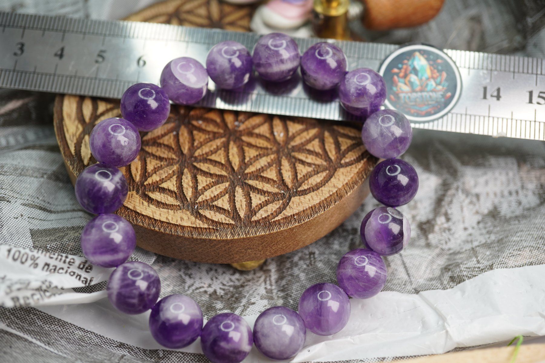 Bracciali & Braccialetti: Amethyst 10mm  Kugel Armband Gemischt    ab  1.-   Auktion – Nuovo e nell'imballaggio originale da Eschenbach SG venduto da topstone 4