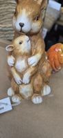 Niedliche Eichhörnchen Deko Figur Mutter Kind, 