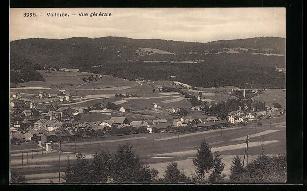 Cartoline postali: AK Vallorbe, Ortsansicht mit Umland – Usato da Berlin venduto da bartko-reher
