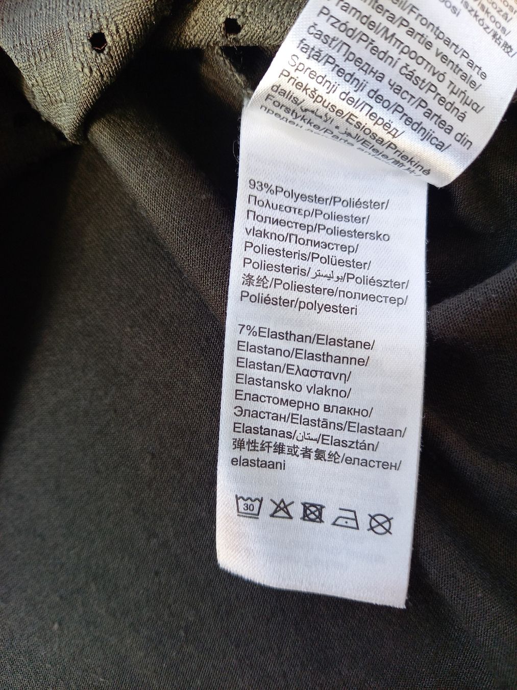 Tom Tailor Top: Tom Tailor Top grün Grösse L 93% Polyester 7% Elasthan – Usato da Ruschein venduto da dom_nbr2 2