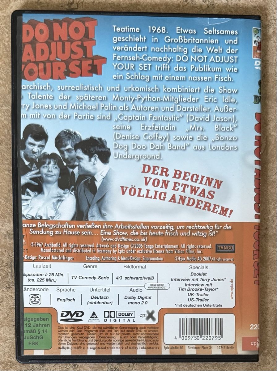 Tutti i DVDs: DO NOT ADJUST YOUR SET – Nuovo (secondo la descrizione) da Dietikon venduto da AndreaSch01 1