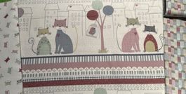 Patchworkstoff 3er Set mit Katze