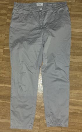 SECOND HAND Damen Hose grau Grösse 40 von BRAX