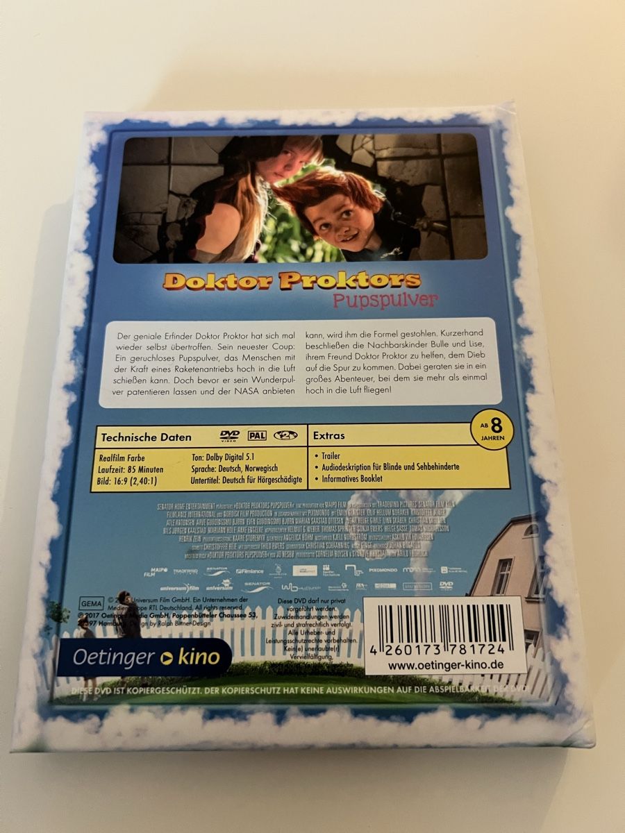 Tutti i DVDs: DVD Doktor Proktors Pupspulver - Wattiertes Case – Usato da Altstätten SG venduto da sheamus 1
